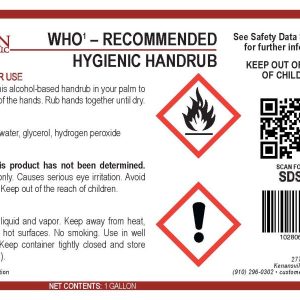 WHO Recommended Hygienic Handrub (Ag ProVision)